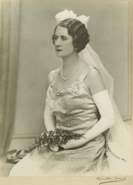 Sybil Lavarack in court dress, 1939