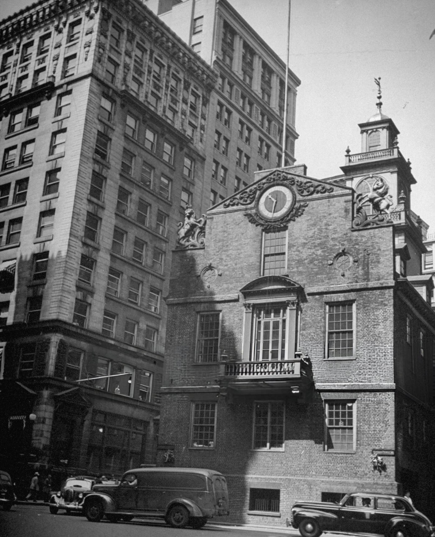 The Old State House on Washington Street.