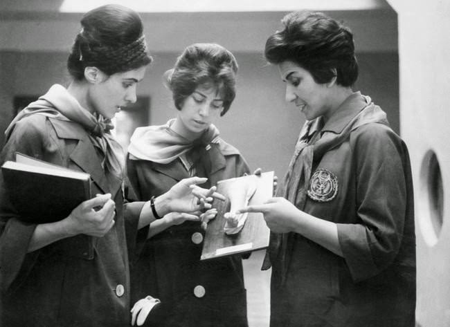 Afghan women studying medicine, 1962.