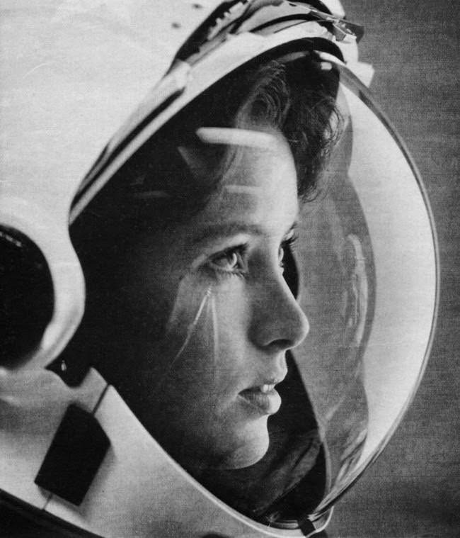 Anna Fisher, an American astronaut and “the first mother in space,” 1984.
