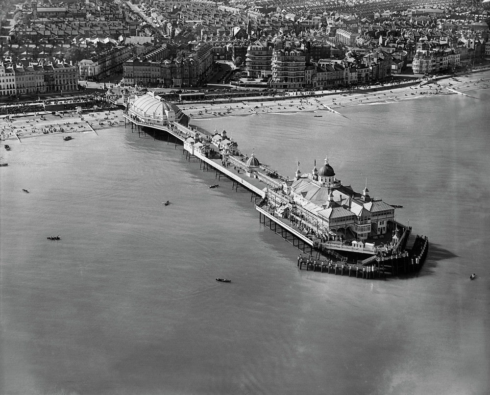 While the lido was described as bringing “modernism to the masses” on the British coast it was just the latest example of a trend that had been developing since Victorian times – transforming seaside towns into resorts for leisure and entertainment.
