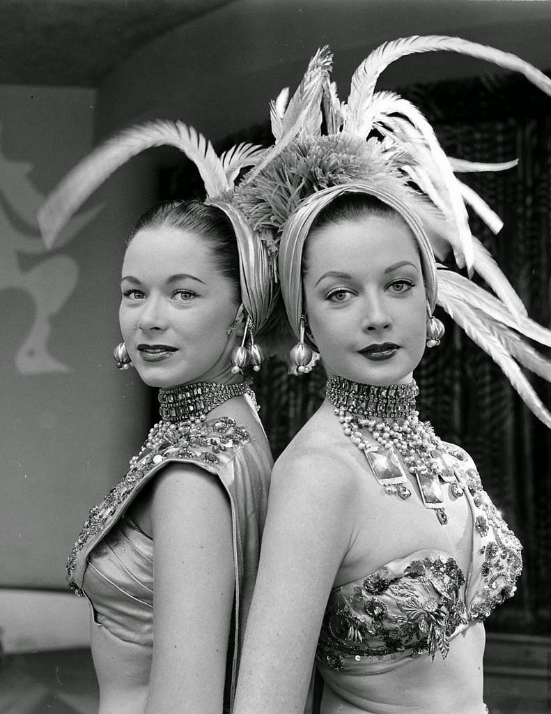 Riviera chorus girls, Las Vegas, 1952.