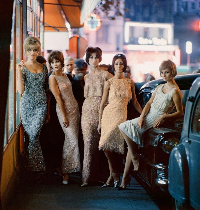 Ondine and Ciel de Feu dresses, Autumn-Winter 1961 haute-couture collection.