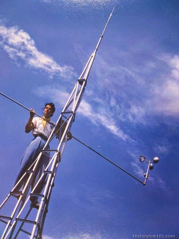 Observation post of weather station maintained by Company A 579th Signal Battalion.