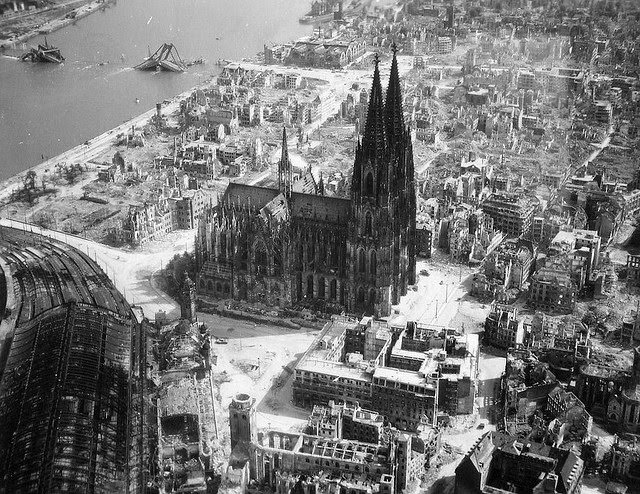 Cologne Cathedral During WWII