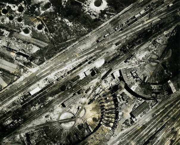 Bombed Railroad Transfer Station