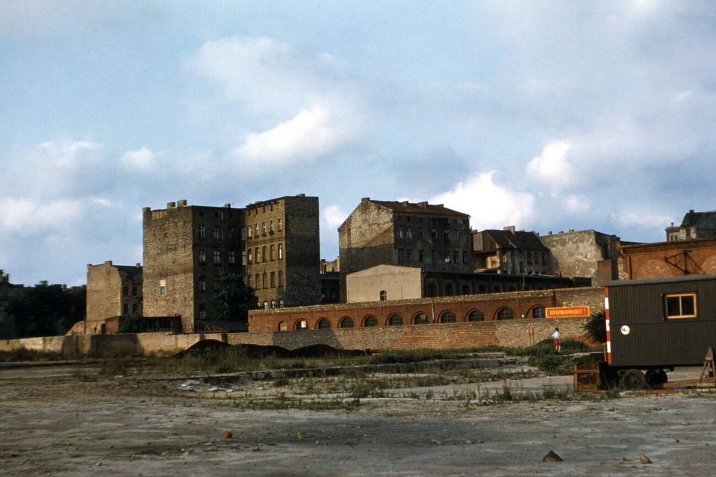 The deserted and partly destroyed city of Berlin after World War II, 1958.