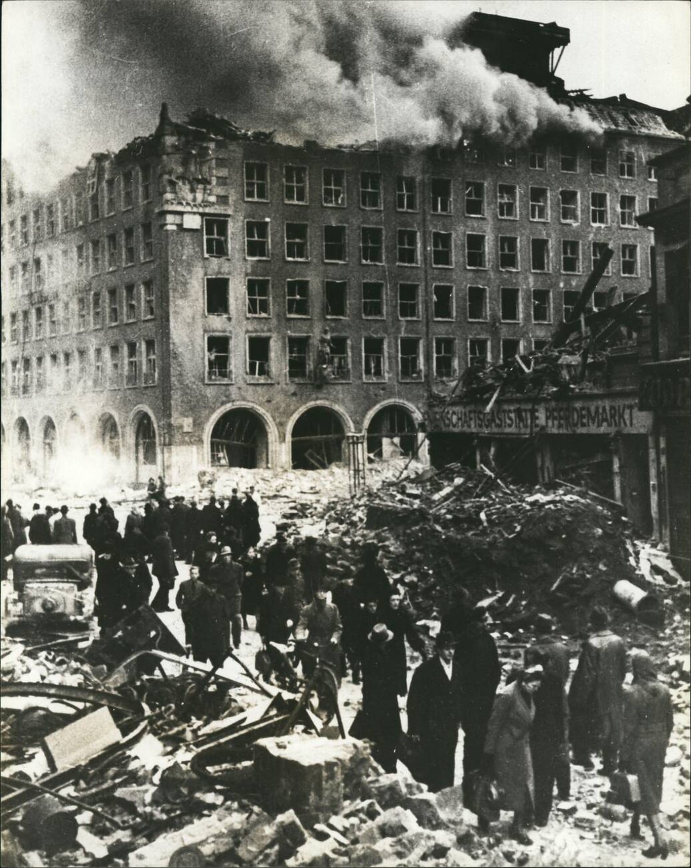 Ruins of Hamburg, 1940.
