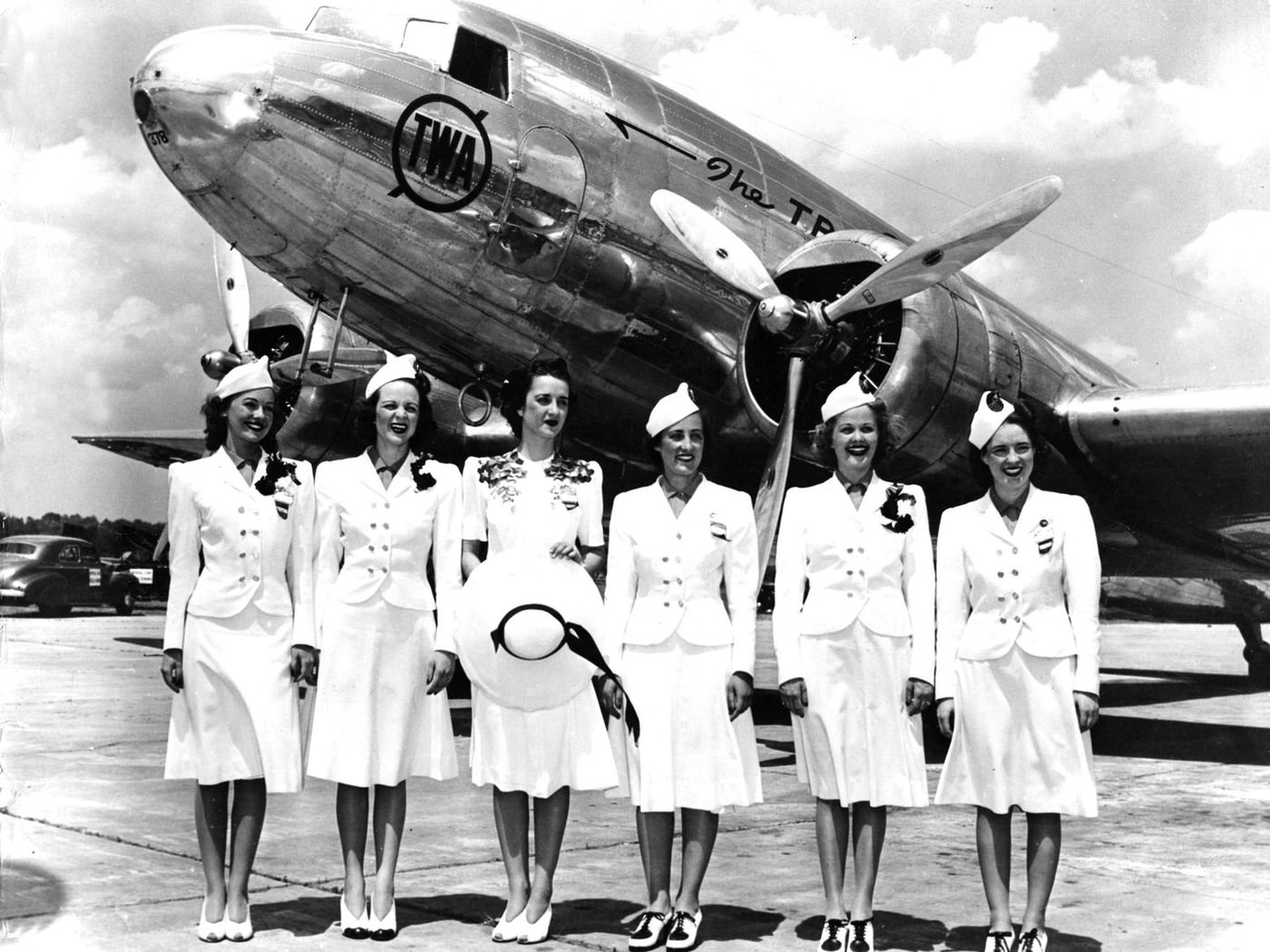 Transcontinental & Western Air (TWA) uniforms, 1939.