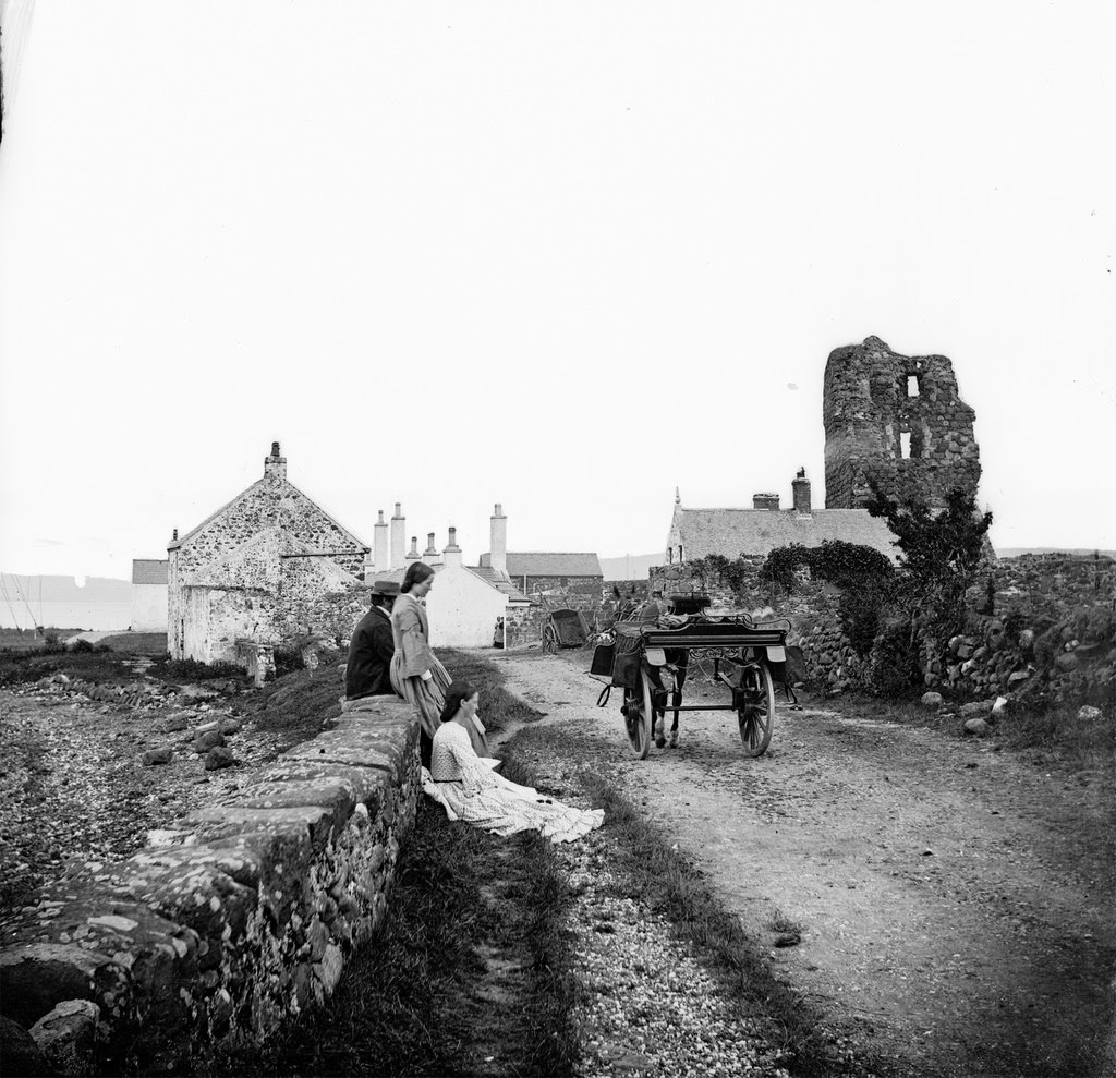 Ruins of Olderfleet Castle, Larne, 1880s