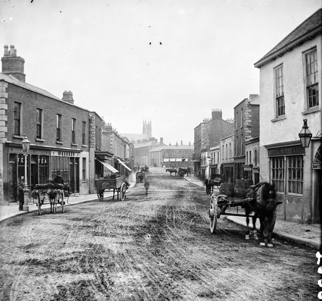 Main Street in Blackrock, Dublin, 1880s