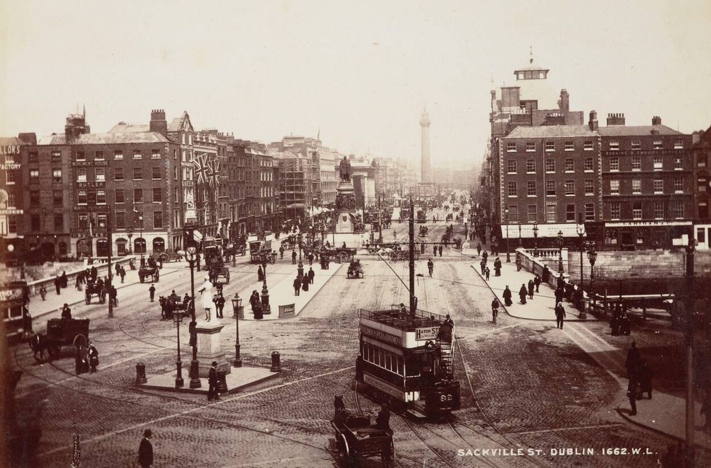 Sackville Street, Dublin, Northern Ireland, 1880s.