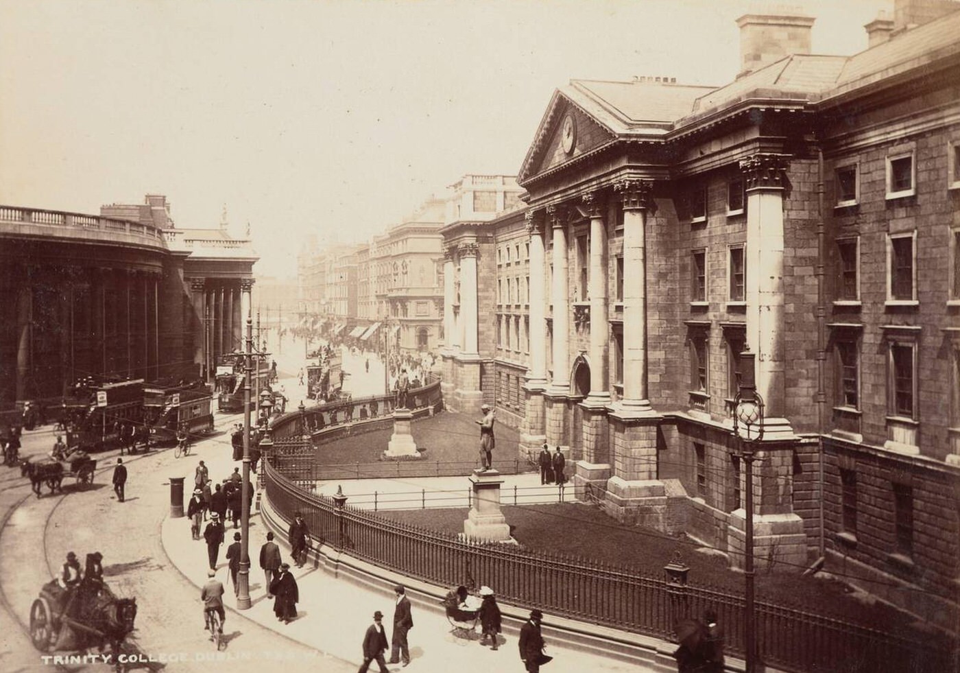 Trinity College, Dublin, Northern Ireland, 1880s.