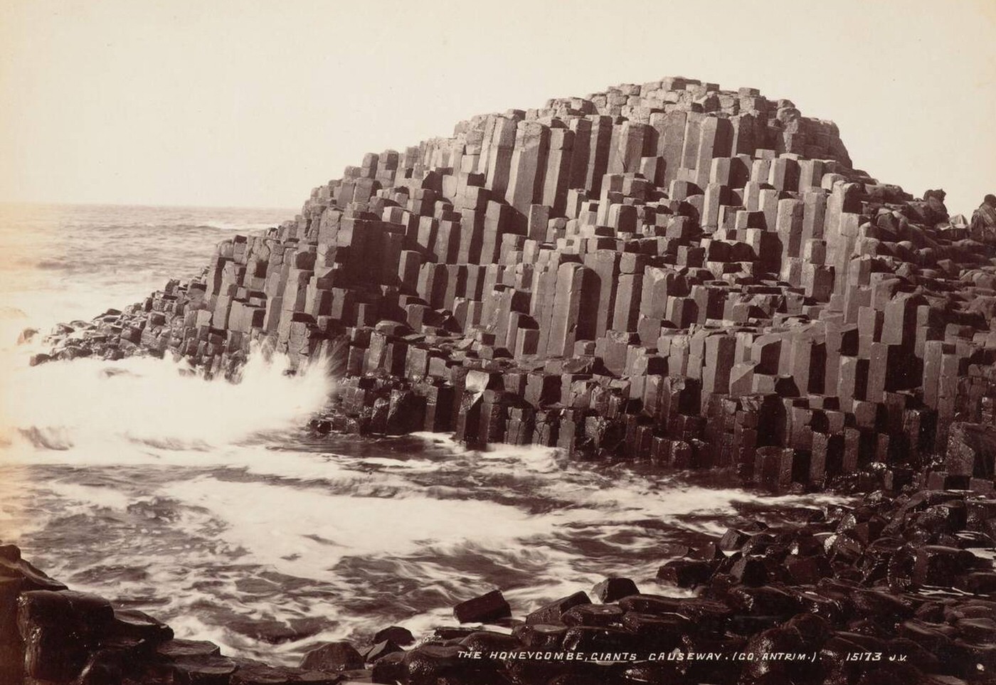 The Honeycombe Giants Causeway, Igo Antrim, Northern Ireland, 1880s.