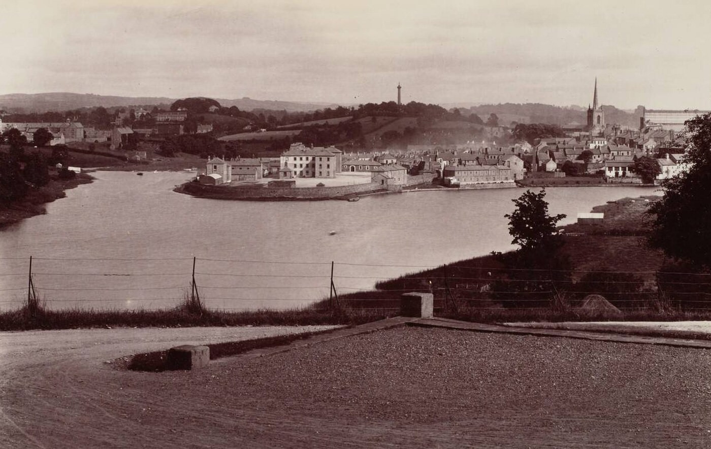 Enniskillen from Portora, United Kingdom, 1880s.