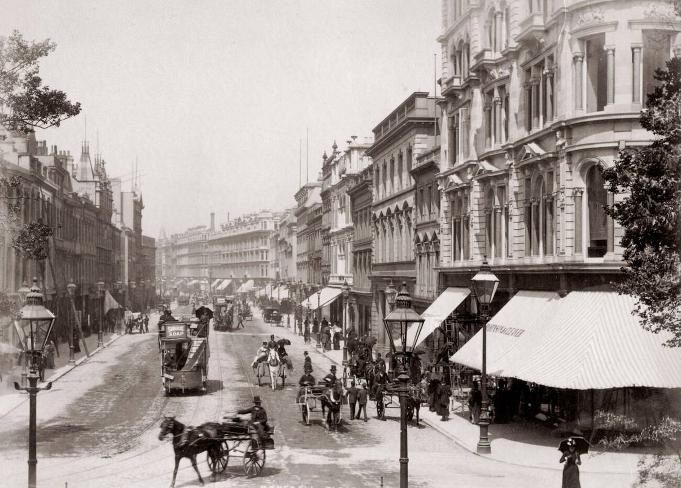 Donegall Place, Belfast, Northern Ireland, 1890.