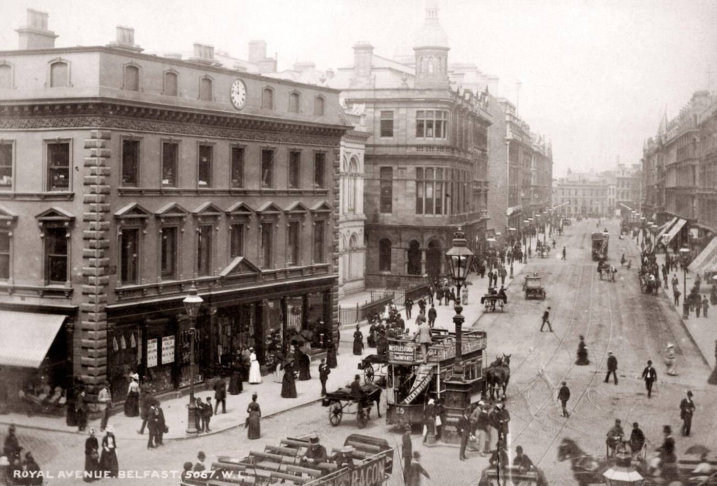 Royal Avenue Belfast, Northern Ireland, 1890.