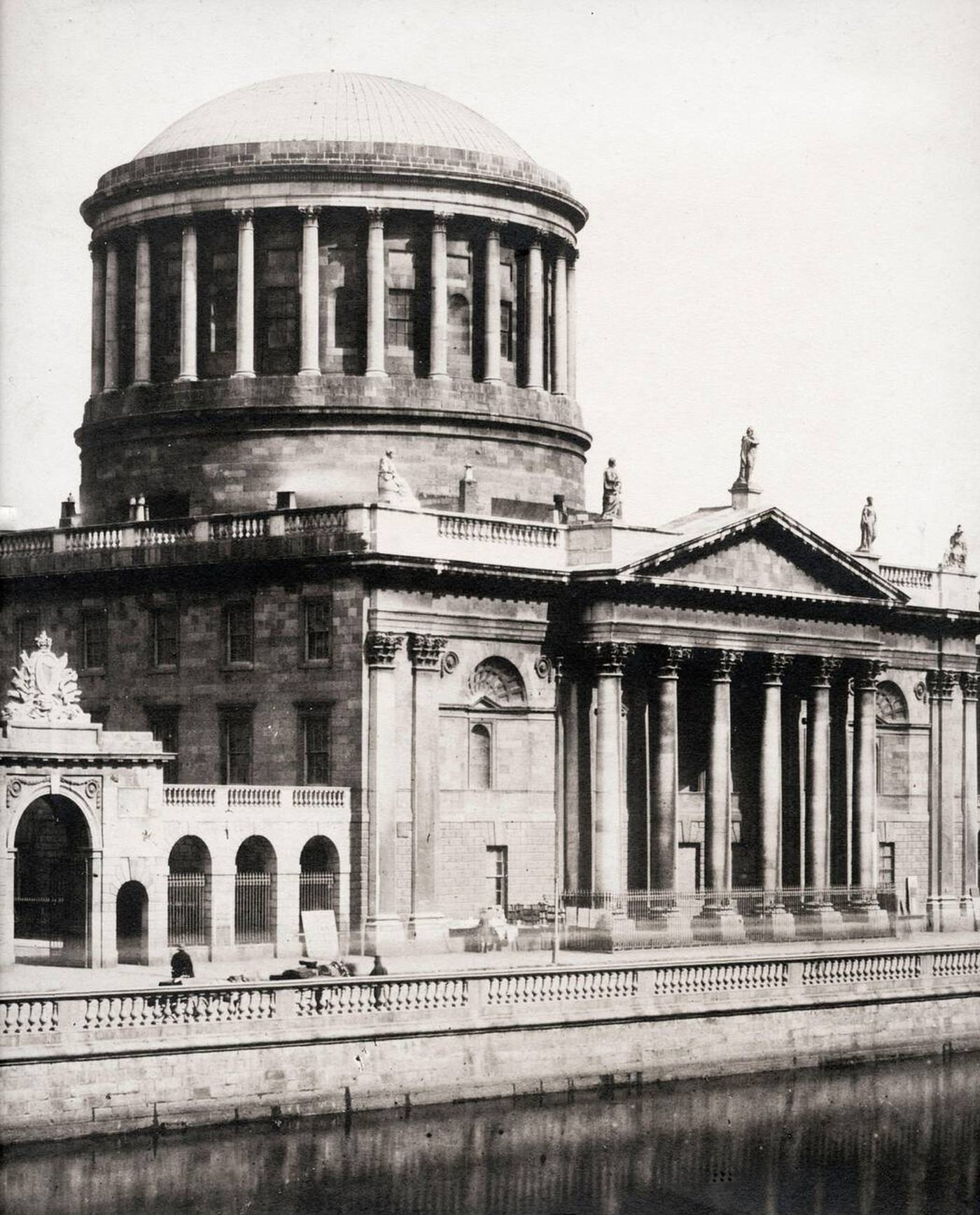 Cupola of the Four Courts, Dublin, Ireland, 1800s.