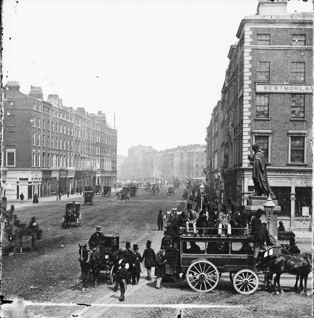 Horse-drawn Omnibus, Westmoreland Street, Dublin, 1880s