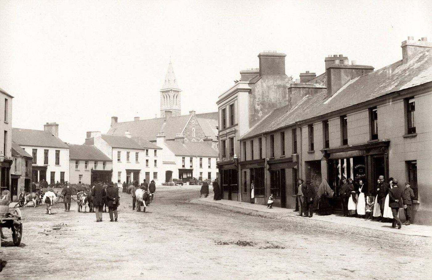 College Street, Killarney, Ireland, 1800s.