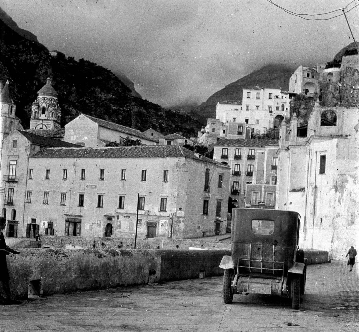 Amalfi town in the province of Salerno, in the region of Campania, Italy, 1930.