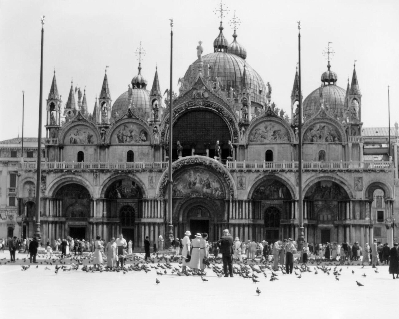 St. Mark's Cathedral Piazza San Marco Venice Italy, 1920s.