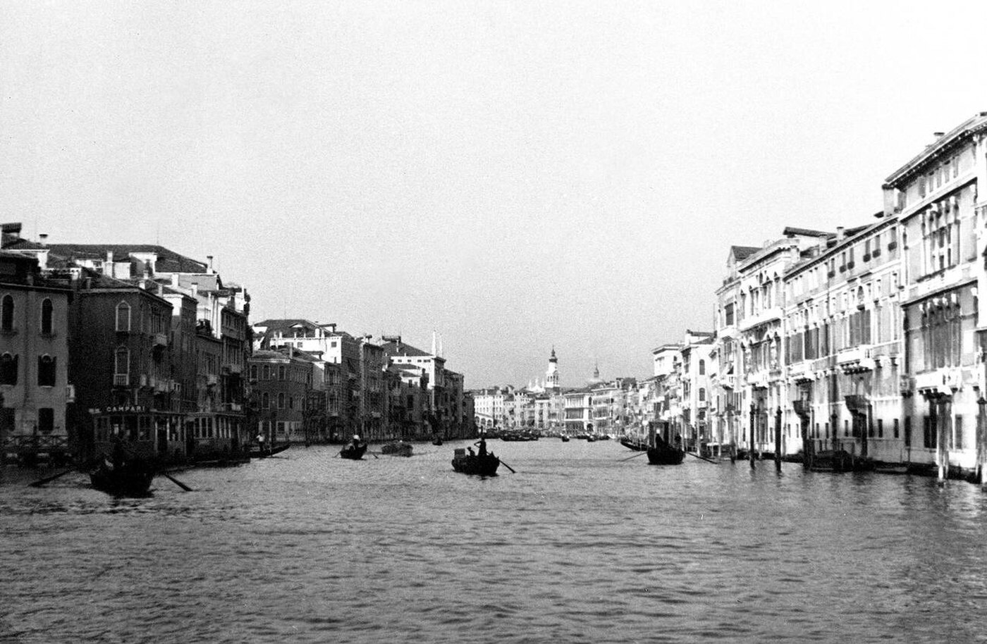 Scenic view of Venice Italy, 1930s.