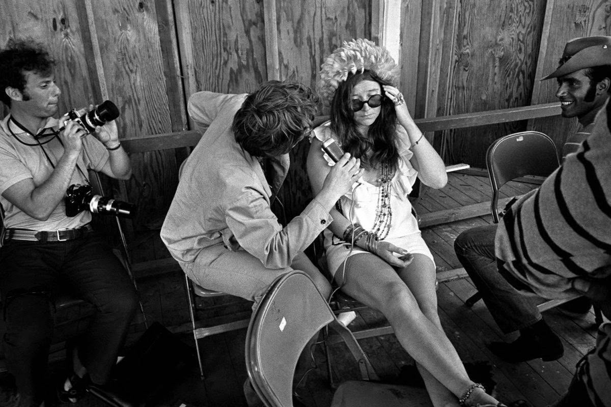 Janis Joplin at the Newport Folk Festival. Newport, R.I., 1968.