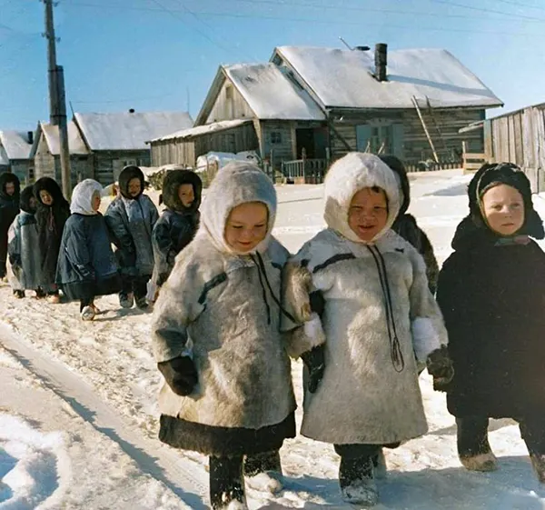 Kindergarten children, Arkhangelsk, 1968.