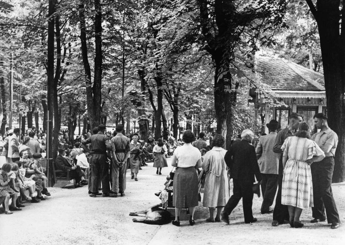 The Prater area in the 2nd district of Vienna, 1940s.