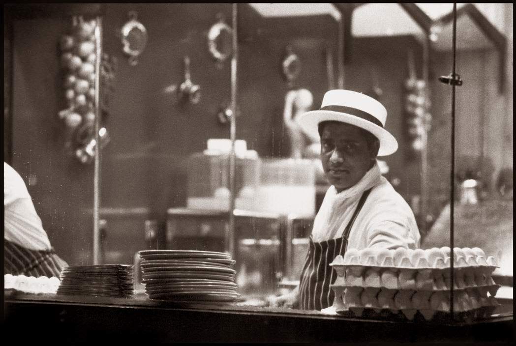 Butcher in Spitalfields market, London.