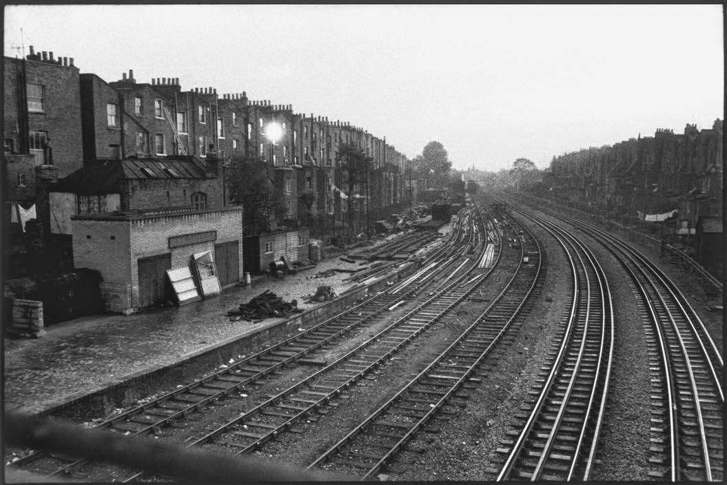 Woolwich to Thamesmead railway line, East London.
