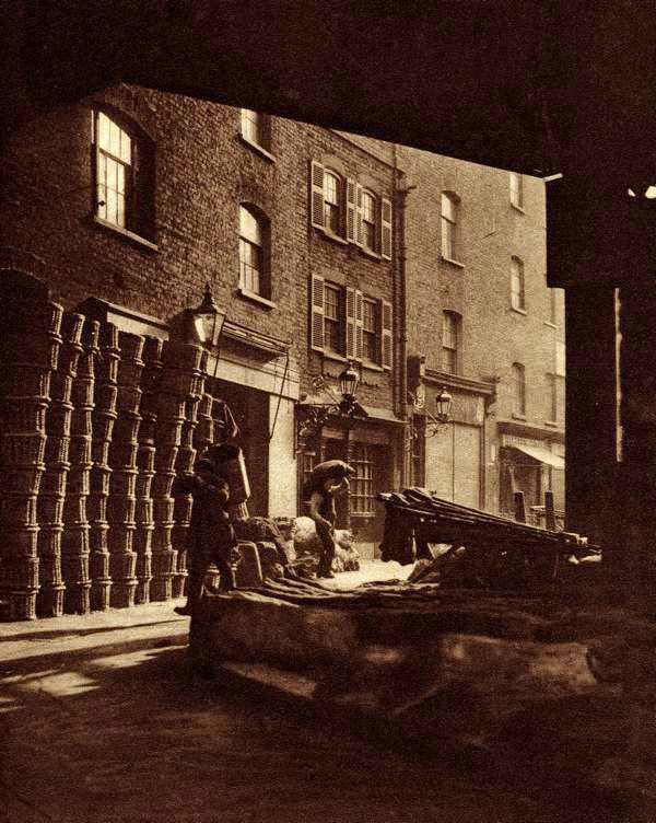 Eighteenth century houses at Borough Market by William Whiffin
