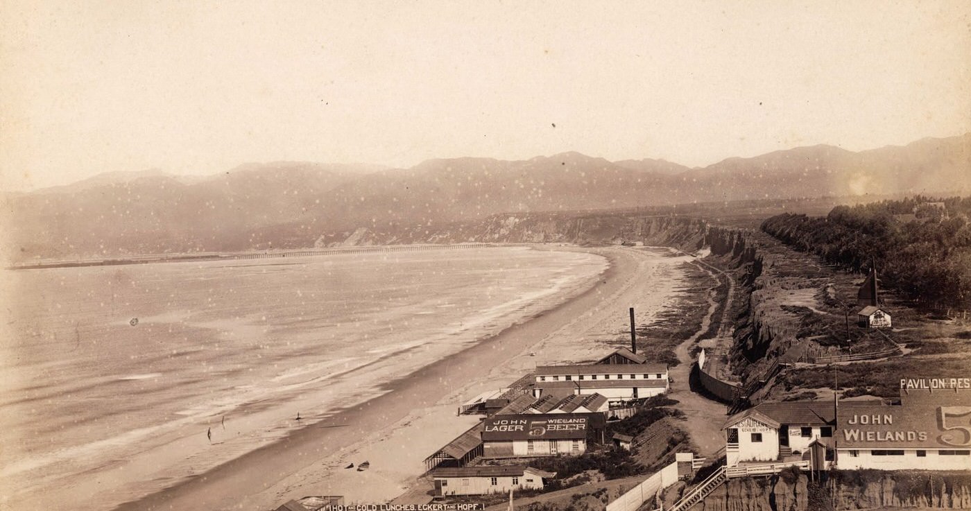 This is the view of Santa Monica from the Arcadia Hotel in 1893.