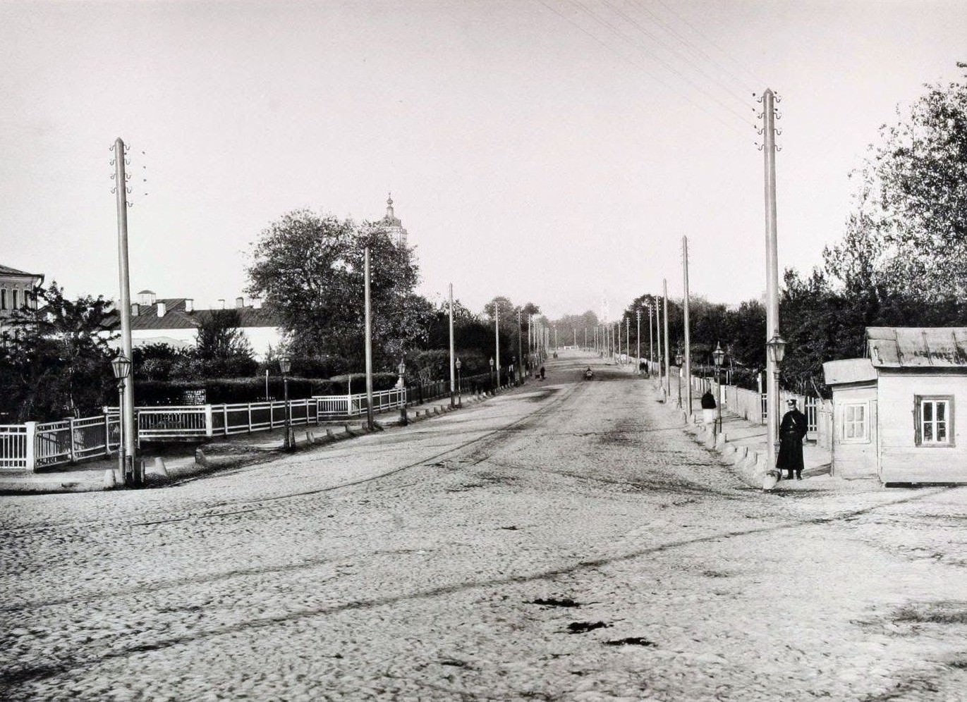 View of Sadovaya Street from the Old Triumphal Gate, 1880s.