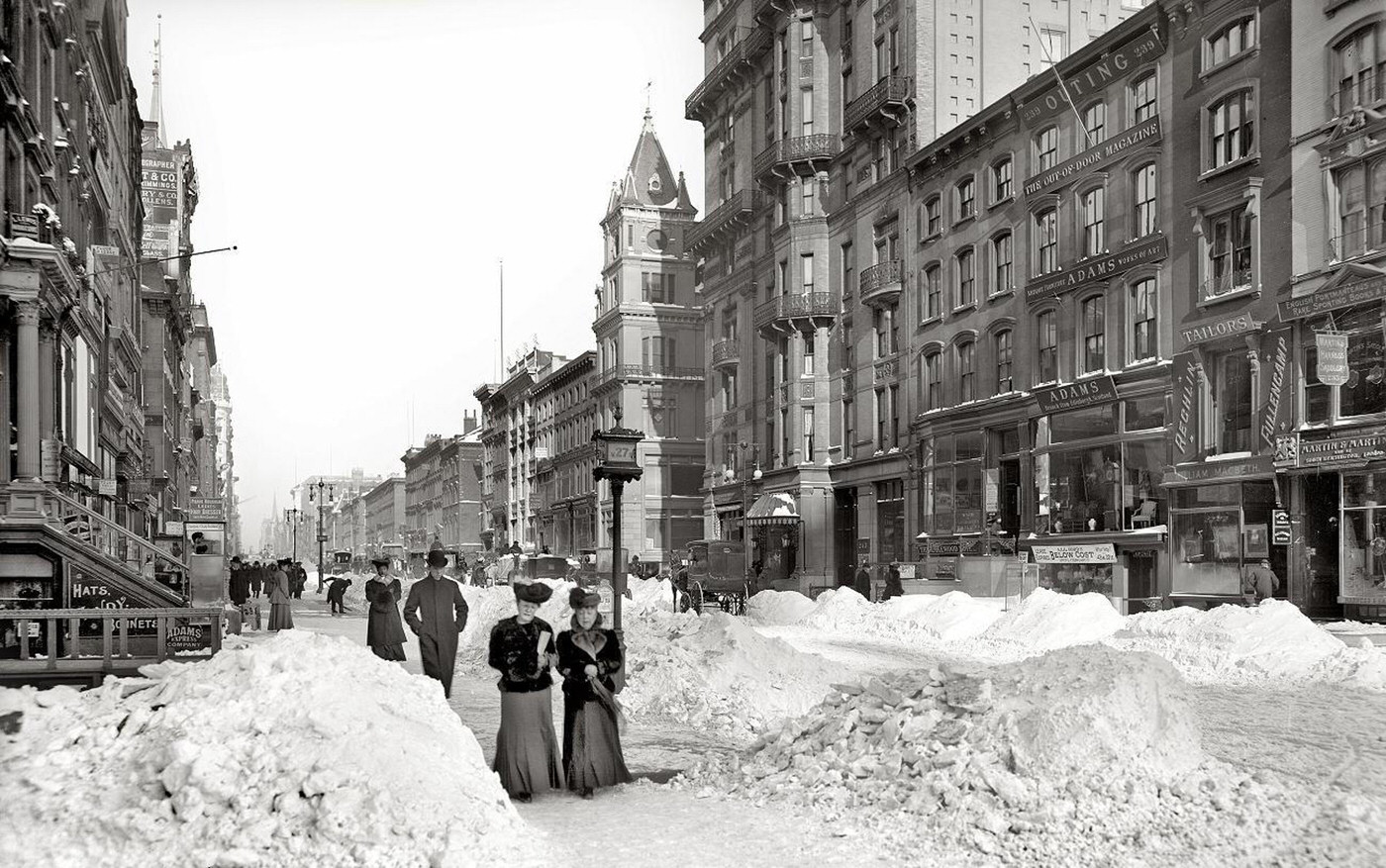 New York in winter, 1895