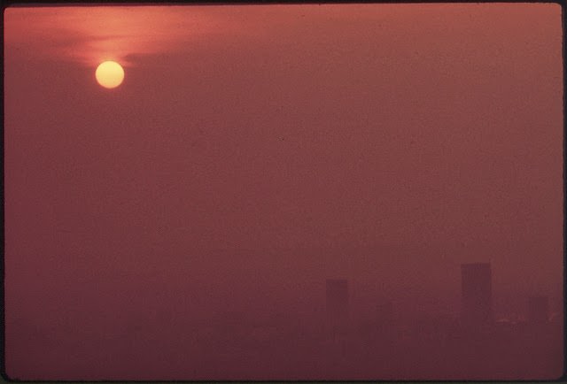 Smog Lingers Over Louisville Skyline, September 1972