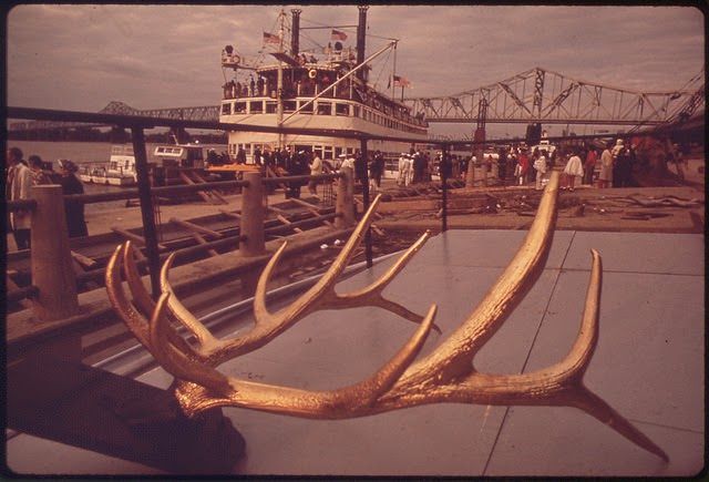 Belle Of Louisiana, A Paddlewheel Steamboat Owned By Louisville And Jefferson County, May 1972