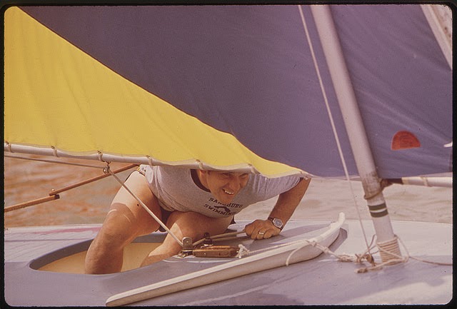 Participant In The Spring Sunfish Regatta Of The Louisville Sailing Club, September 1972