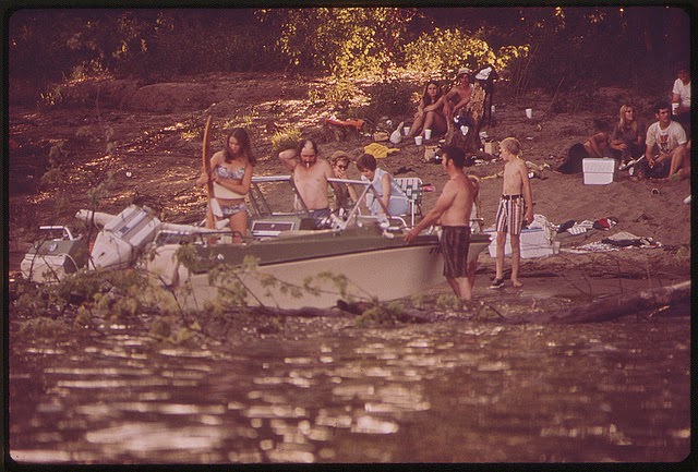 Camping Along The Banks Of The Ohio River, September 1972