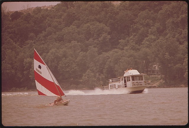 Participant In The Louisville Sailing Club Spring Regatta, June 1972