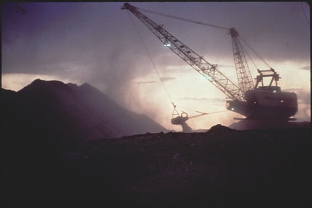 Strip Mining On Indian Burial Grounds By Peabody Coal Co, May 1972