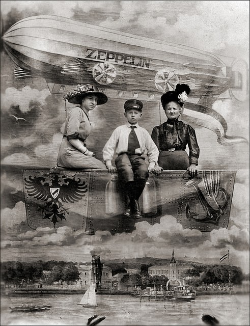 Granny's got everything under control in this photograph, Germany, Coepenick, 1912.