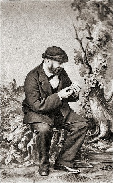 CDV by H. Sachse, Burg, 1870s, featuring an elaborate backdrop.