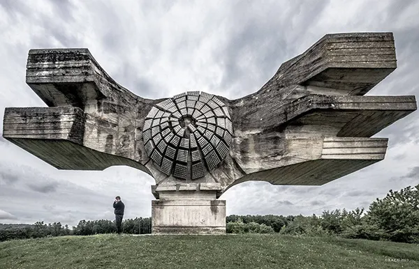 Monument to the Revolution of the People of Moslavina, Podgarić, Croatia, designed in 1967.