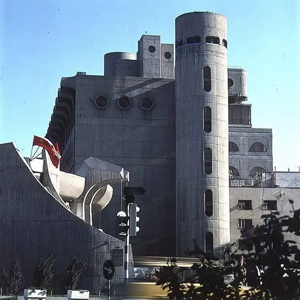 Glavna Pošta (Central Post Office), Skopje, Macedonia, built between 1974–1986.