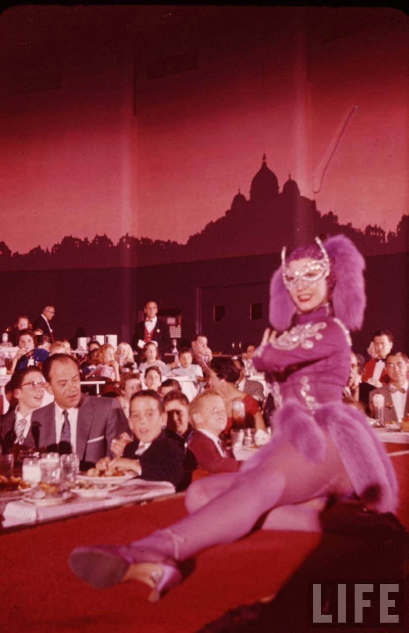 Vintage Photos Show Sunday Children’s Matinee at Moulin Rouge, Paris, 1950s
