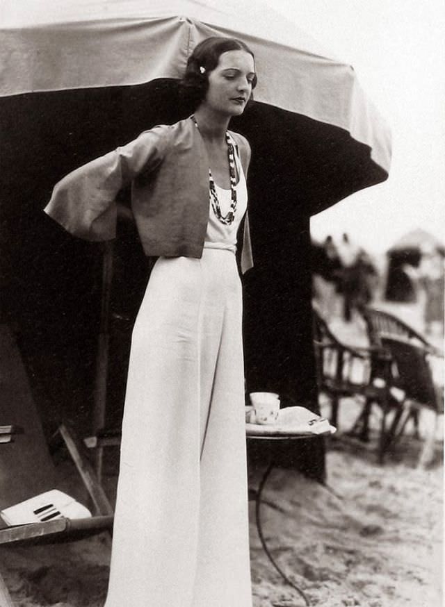 When Pants Went Glam: The Rise of Super High-Waist, Wide-Leg Trousers for Women in the 1930s