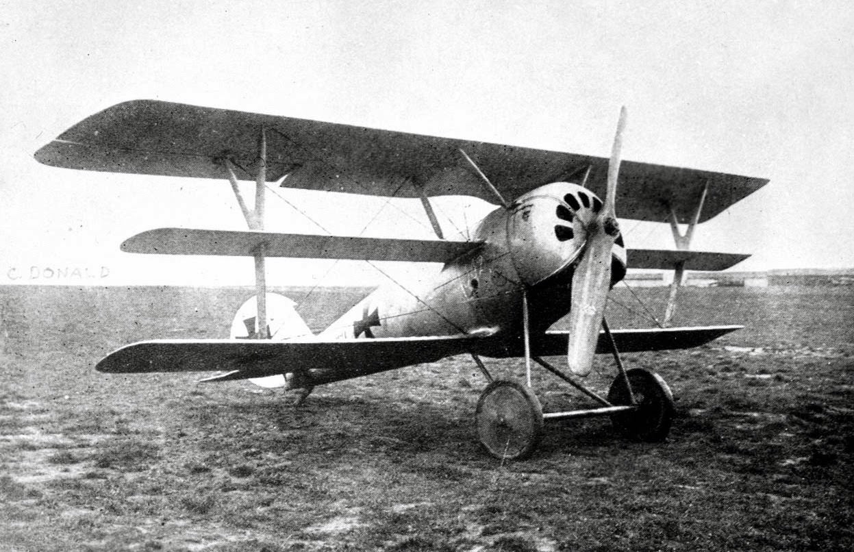A German Pfalz Dr.I single-seat triplane fighter aircraft, 1918.