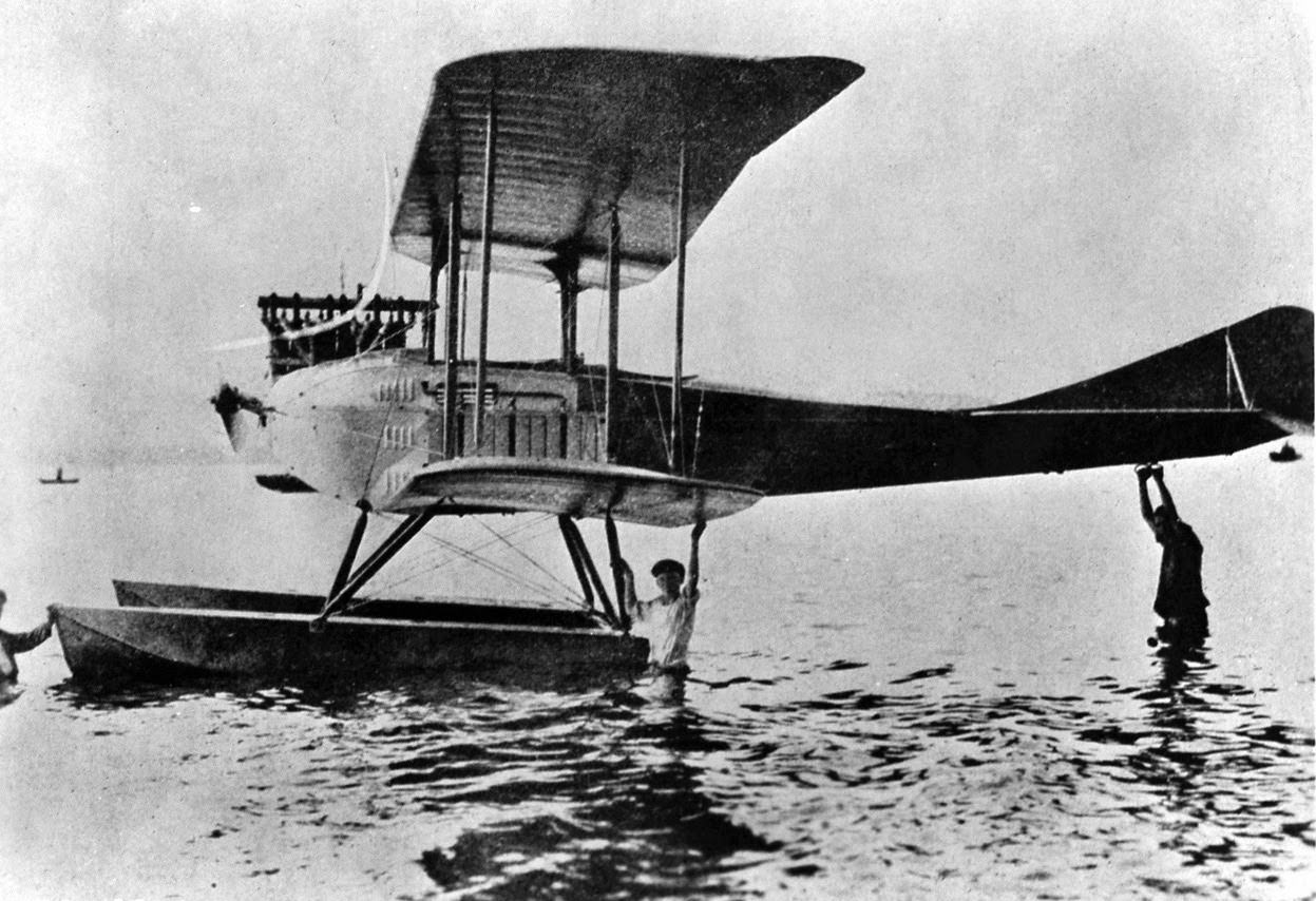 German hydroplane, 1918.